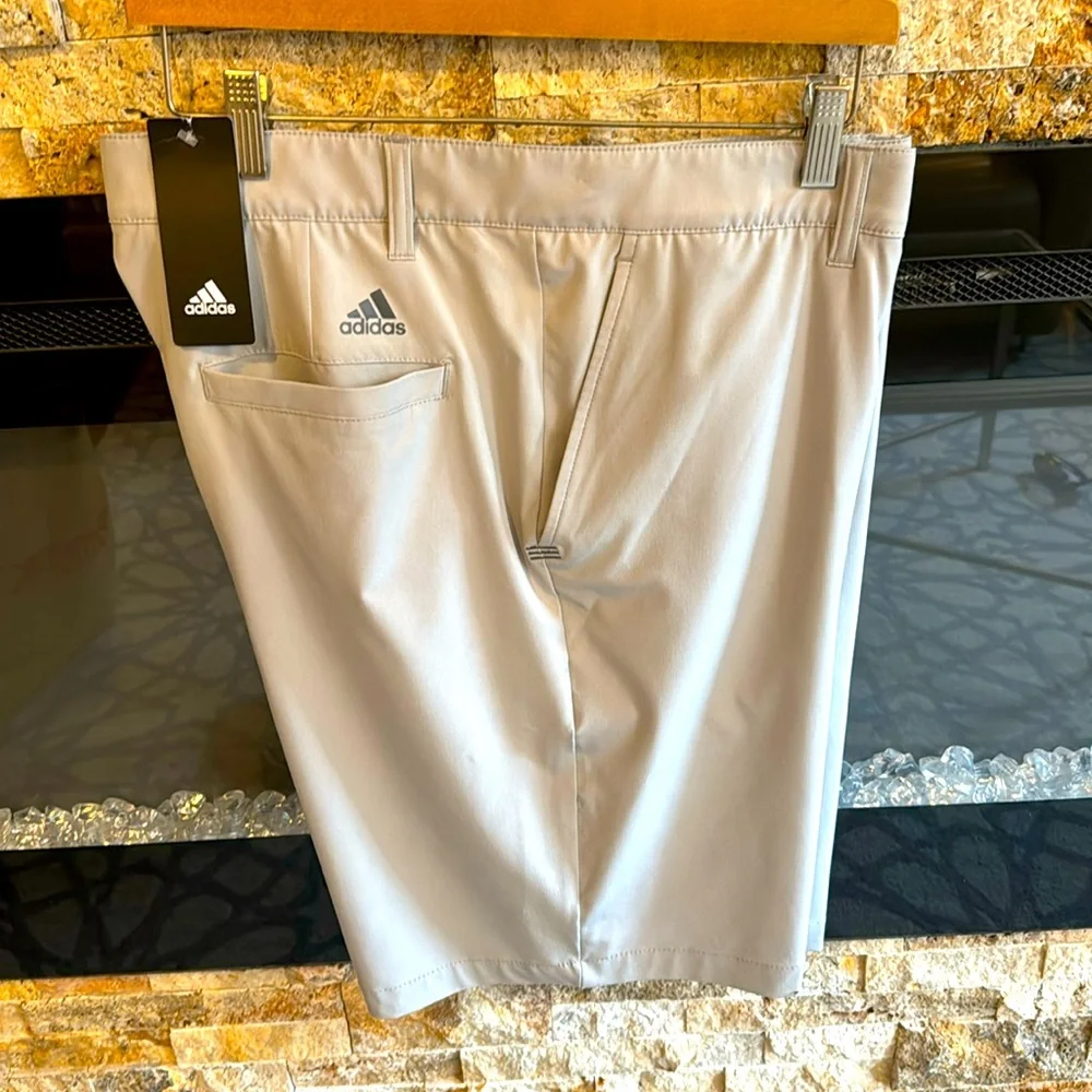 adidas Men’s Light Gray Athletic Golf Shorts